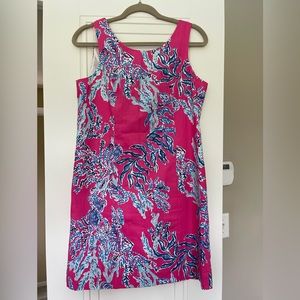 Lilly Pulitzer, Cathy Shift Dress, Samba Pink Pattern, Size 8, EUC, Worn twice.